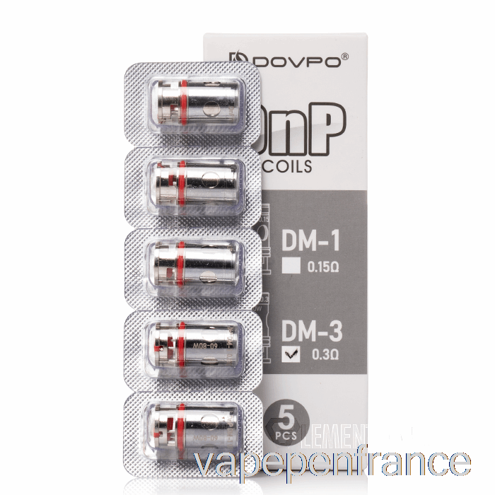 Bobines De Remplacement Dovpo DNP 0,3 Ohm DNP DM-3 Bobines Vape Pen